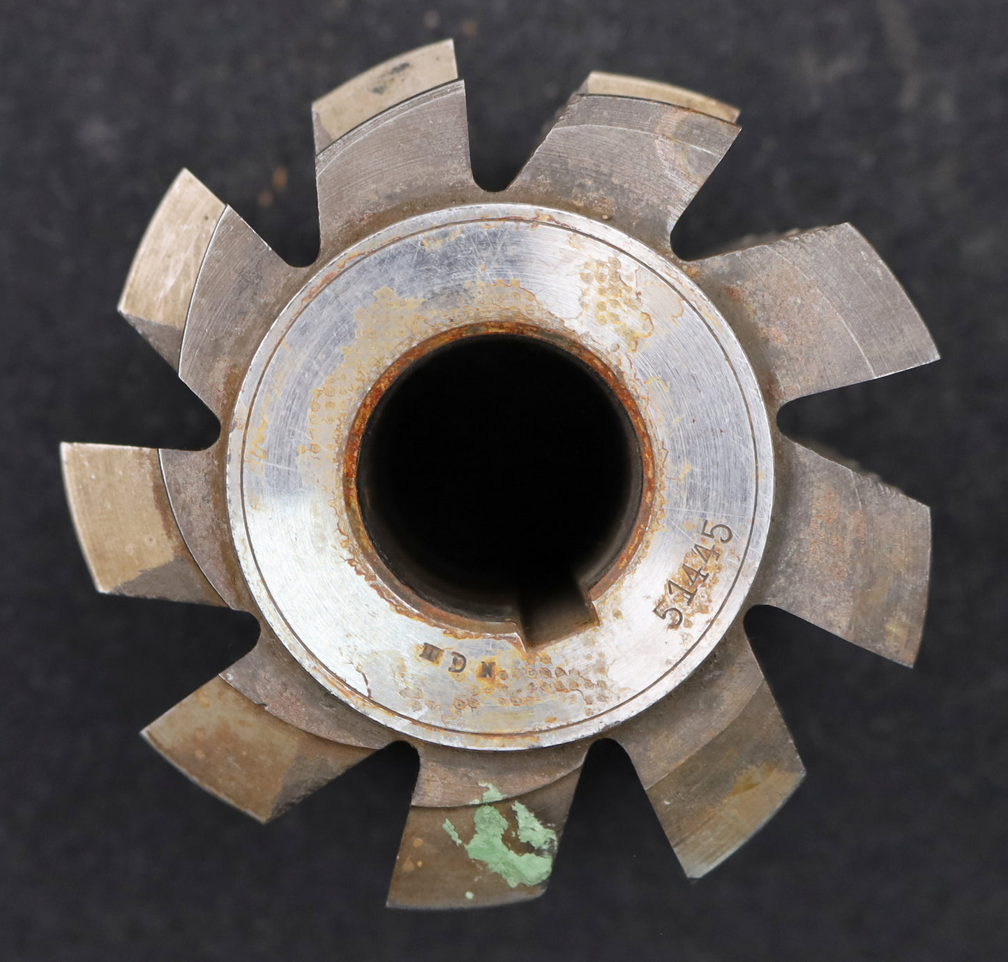 Bild des Artikels Zahnrad-Wälzfräser-gear-hob-m=6,0mm-20°-EGW-Ø104x100xØ32mm-mit-LKN-1gg.-Rechts