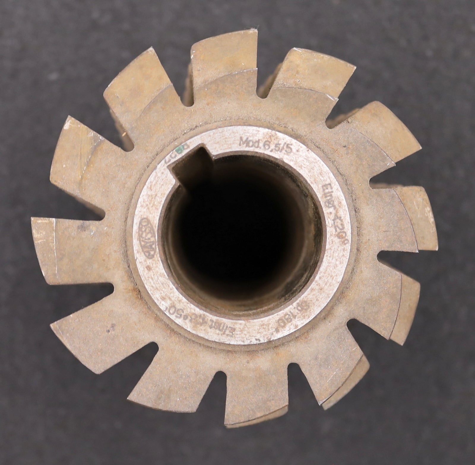 Bild des Artikels MAY-Zahnrad-Wälzfräser-gear-hob-m=6,5mm-BPII-nach-DIN-3972-20°-EGW