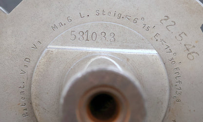 KLINGELNBERG Palloid-Wälzfräser m= 6,0 17°30' EGW Zahnform III 1-gg Li. Rest 95%