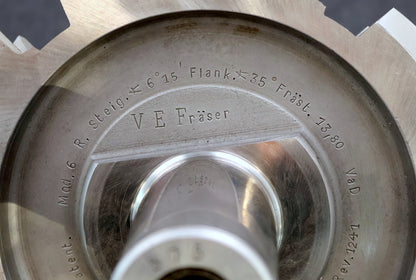 KLINGELNBERG Palloid-Wälzfräser m= 6,0 17°30' EGW Zahnform III 1-gängig Re