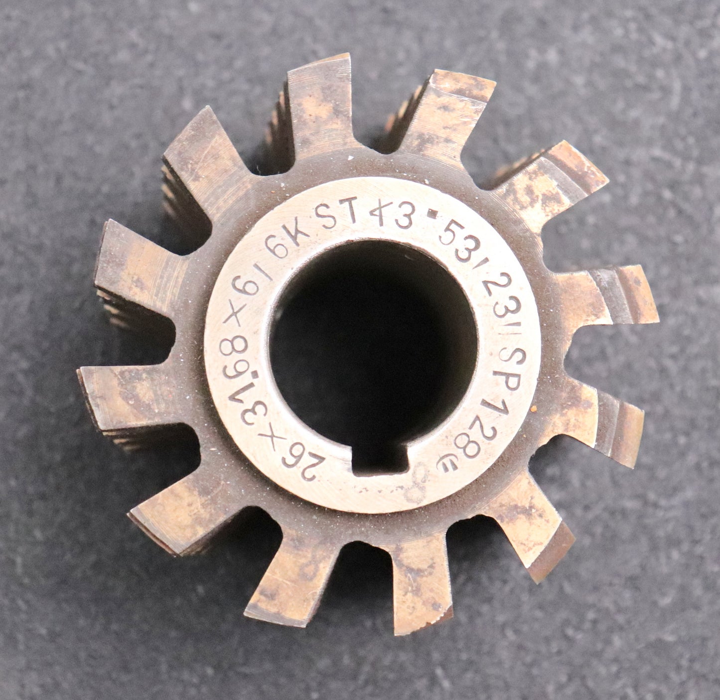 Bild des Artikels Keilwellenwälzfräser-6-Keile-26x31,68x6-mit-Höcker-Fertigfräser-Ø78x60xØ27mm-LKN