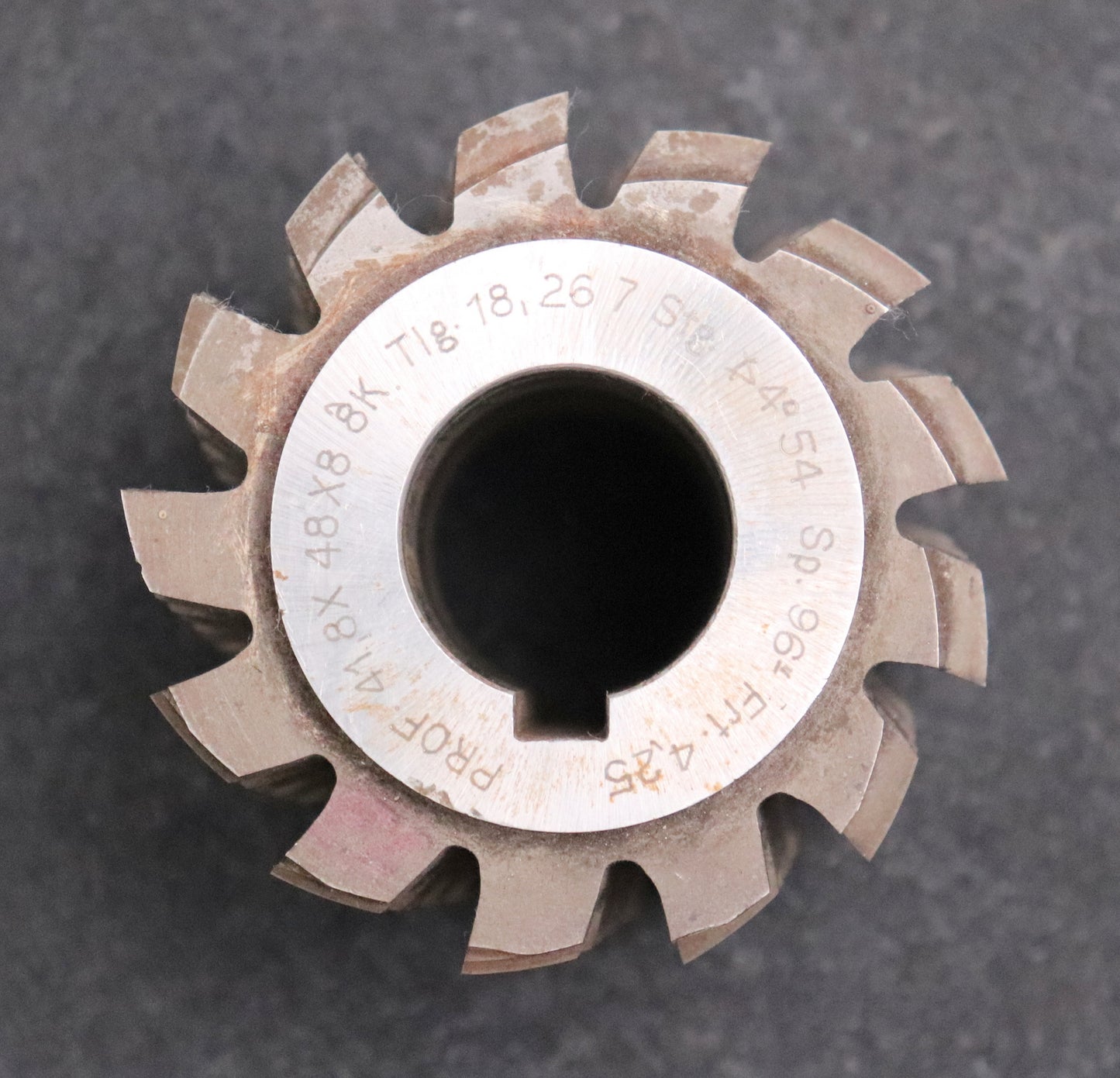 Bild des Artikels Keilwellenwälzfräser-8-Keile-41,8x48x8-mit-Höcker-Fertigfräser-Ø74x67xØ27mm