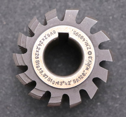 Bild des Artikels Keilwellenwälzfräser-6-Keile-6,2x24,2x28-mit-Höcker-Fertigfräser-Ø74x66xØ27mm