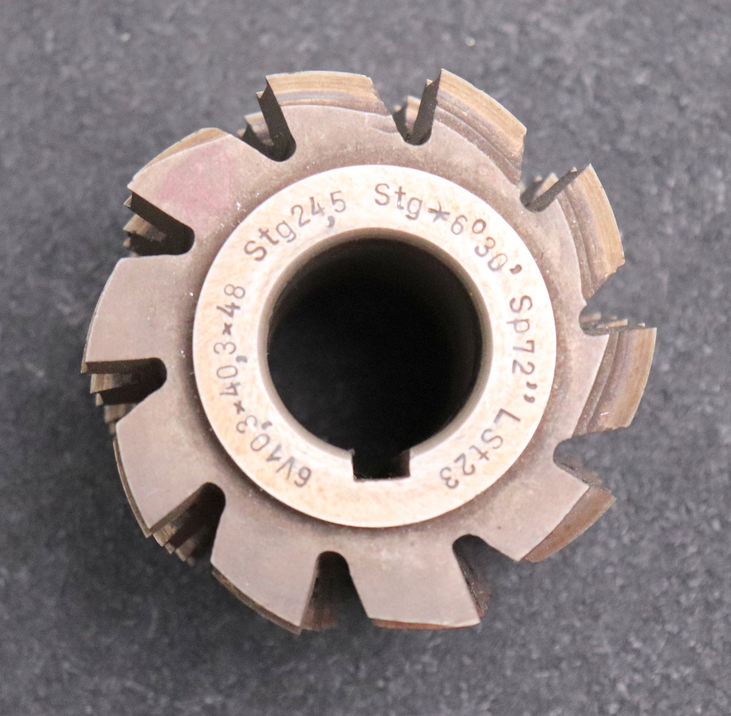 Bild des Artikels Keilwellenwälzfräser-6-Keile-10,3x40,3x48-mit-Höcker-Fertigfräser-Ø75x66xØ27mm