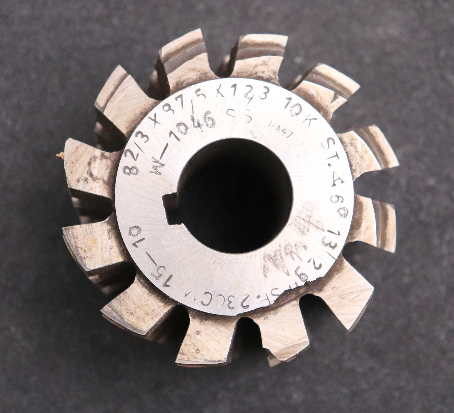 Keilwellenwälzfräser 10 Keile 82,3x37,5x12,3 Höcker Fertigfräser Ø85x66xØ27mm