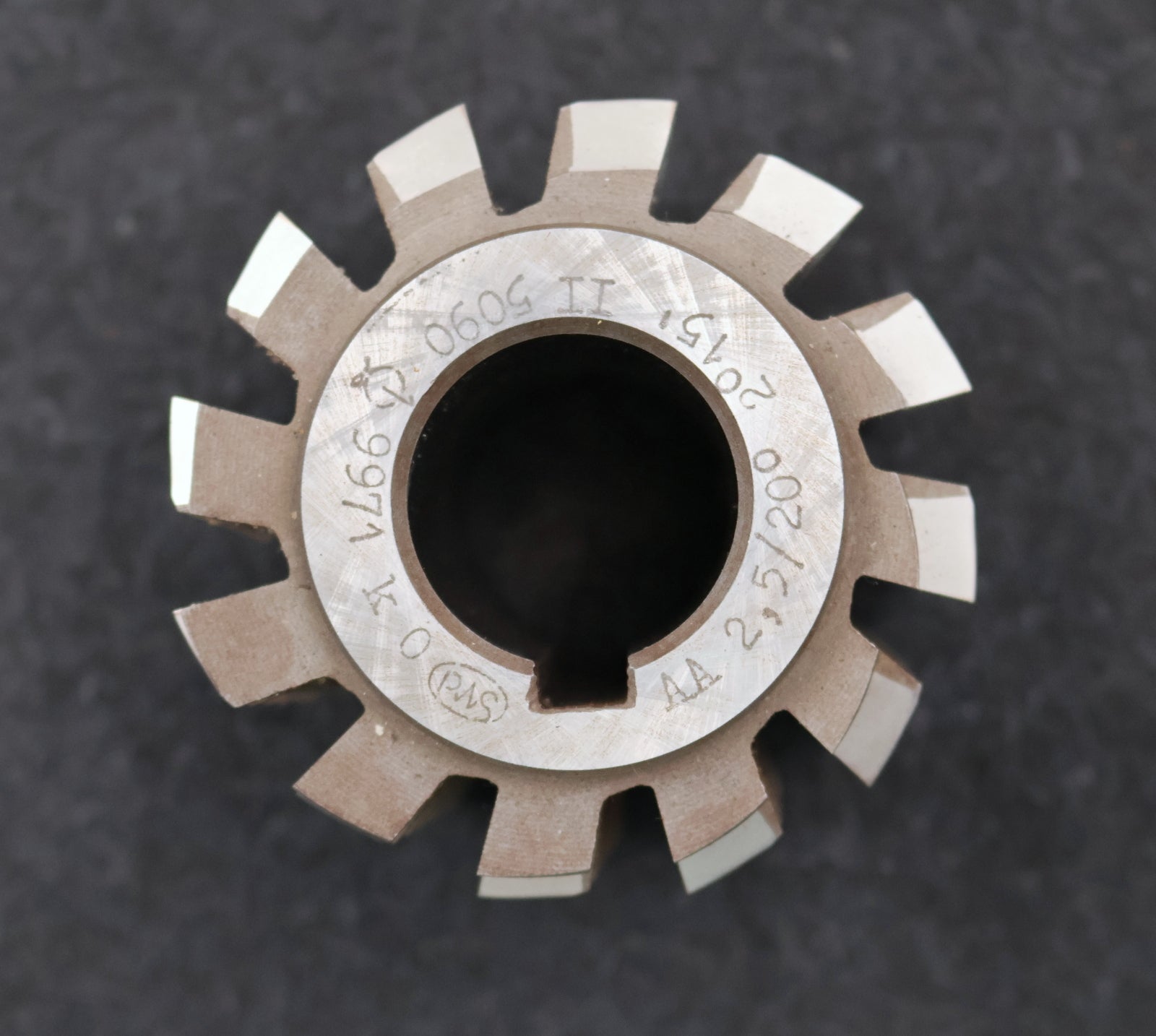 Bild des Artikels PWS-Zahnrad-Wälzfräser-gear-hob-m=-2,5mm-20°-EGW-Ø70x56xØ27mm-mit-LKN-BPII