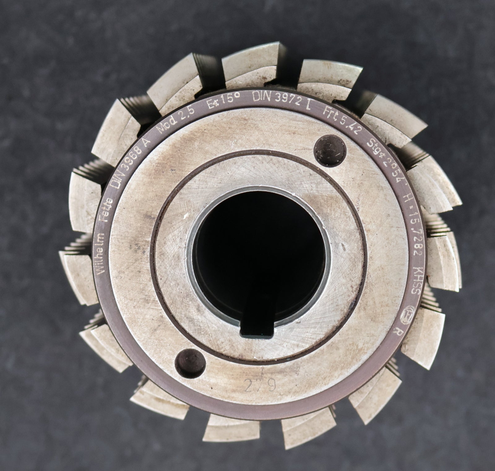 Bild des Artikels FETTE-Zahnrad-Wälzfräser-gear-hob-m=-2,5mm-15°-EGW-Ø101x105xØ32mm-mit-LKN