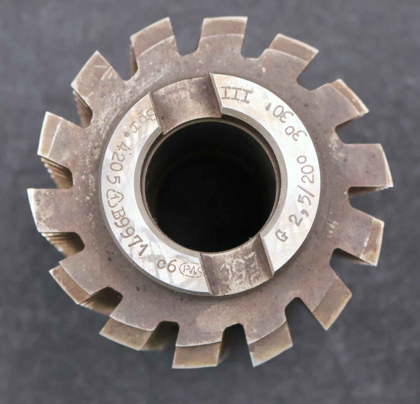 Bild des Artikels PWS-Zahnrad-Wälzfräser-gear-hob-m=-2,5mm-20°-EGW-Ø90x106xØ32mm-2gg.-Rechts