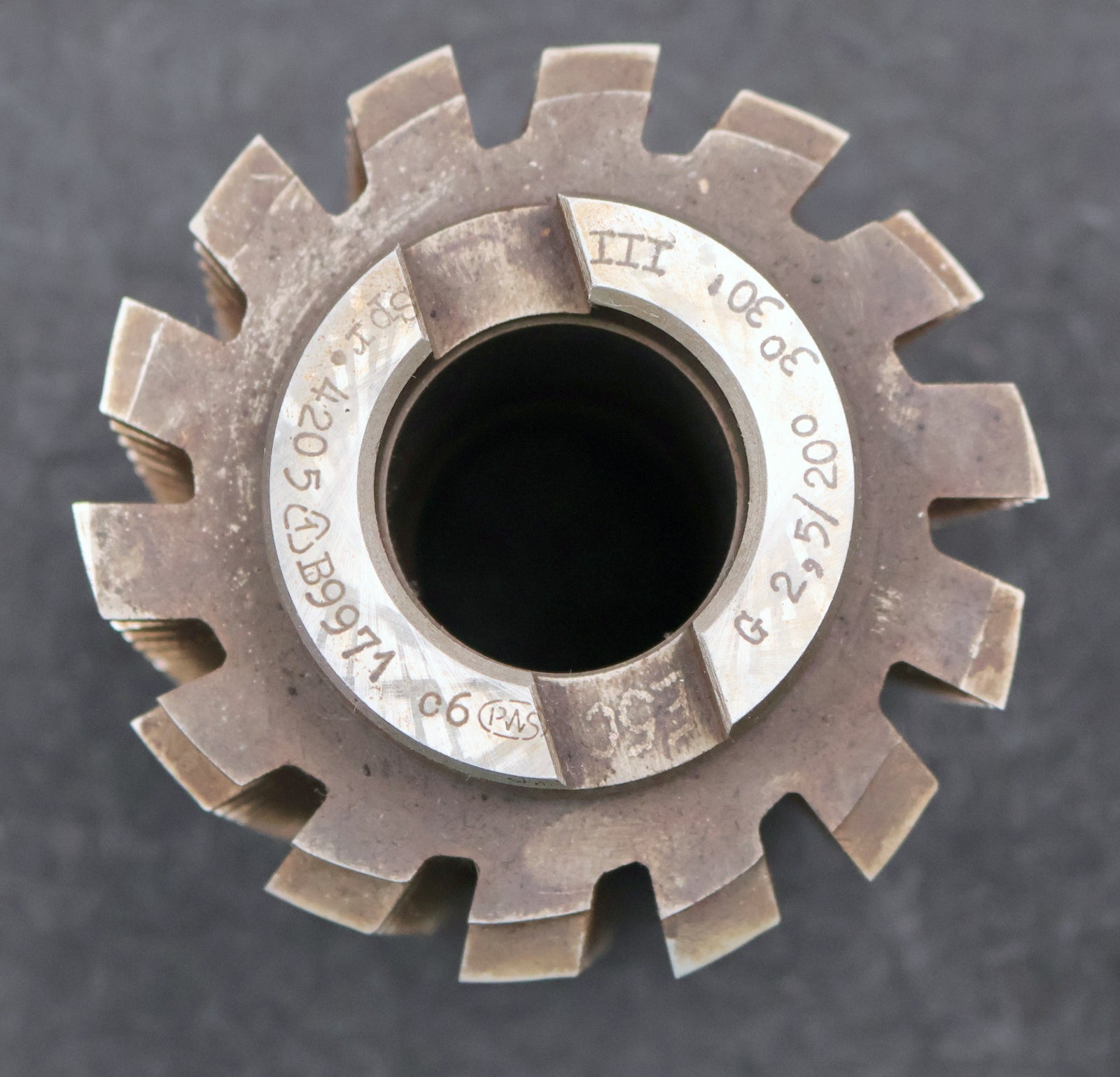Bild des Artikels PWS-Zahnrad-Wälzfräser-gear-hob-m=-2,5mm-20°-EGW-Ø90x106xØ32mm-2gg.-Rechts