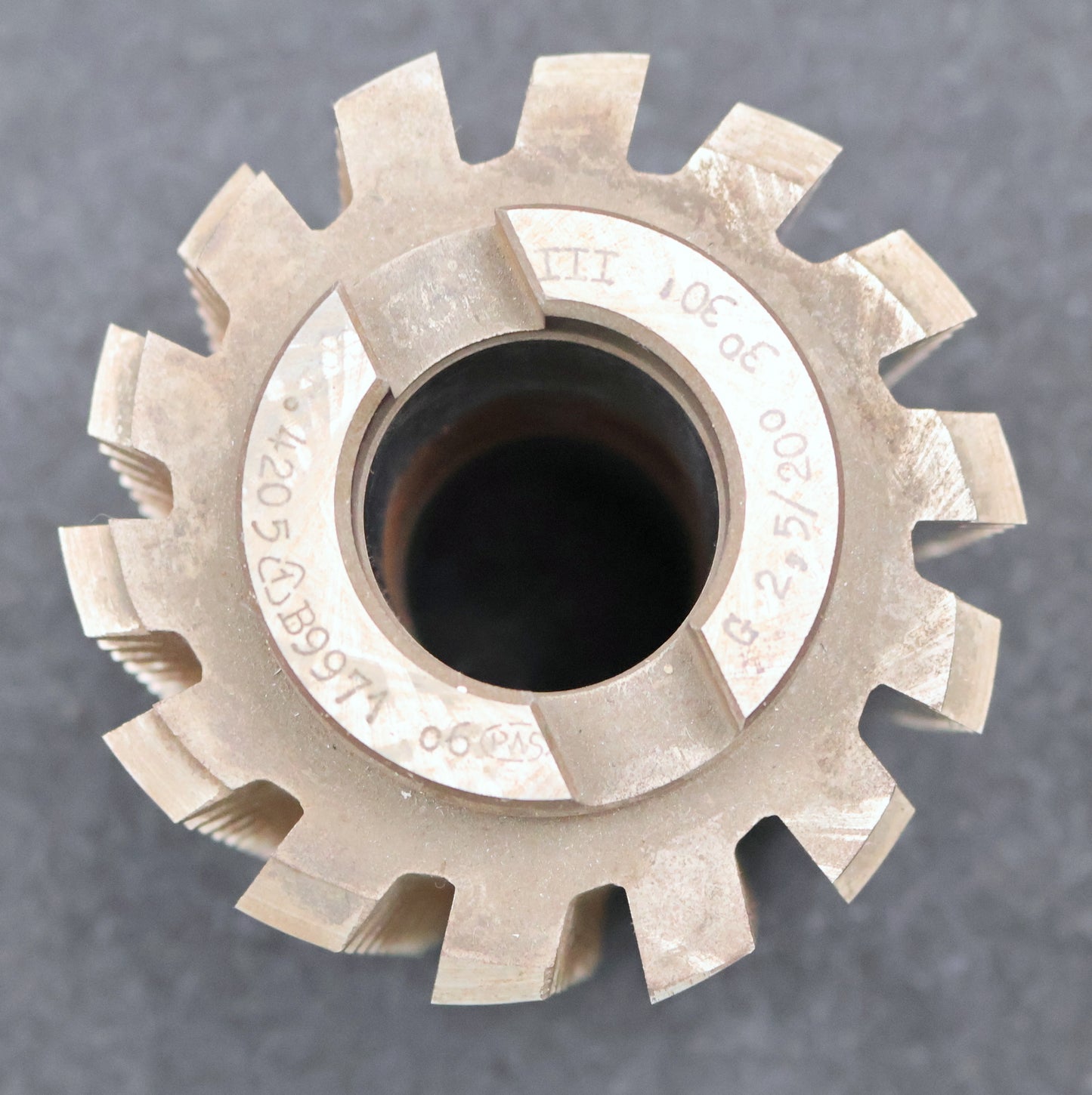 Bild des Artikels PWS-Zahnrad-Wälzfräser-gear-hob-m=-2,5mm-20°-EGW-Ø90x106xØ32mm-Axialnut