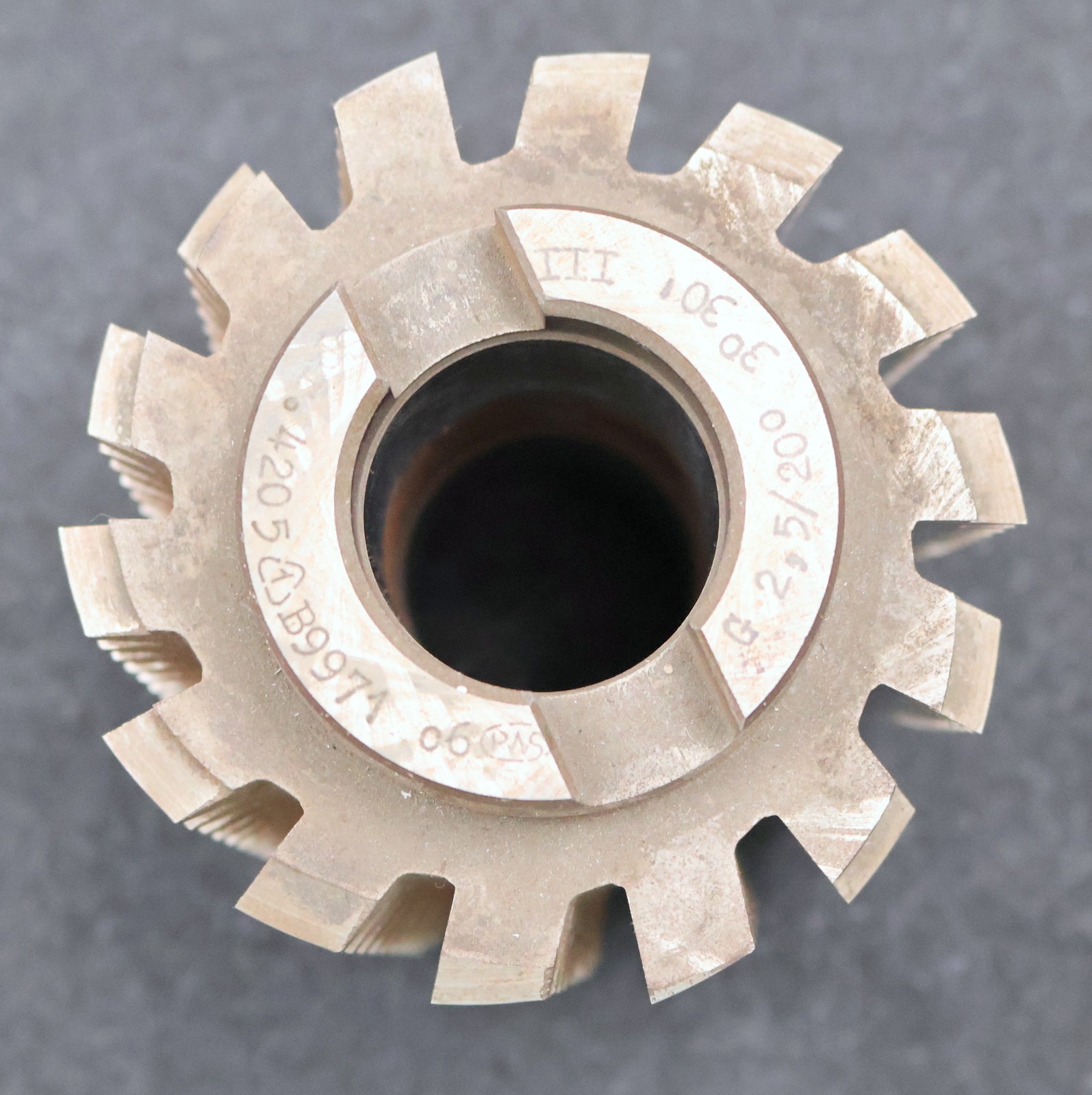 Bild des Artikels PWS-Zahnrad-Wälzfräser-gear-hob-m=-2,5mm-20°-EGW-Ø90x106xØ32mm-Axialnut