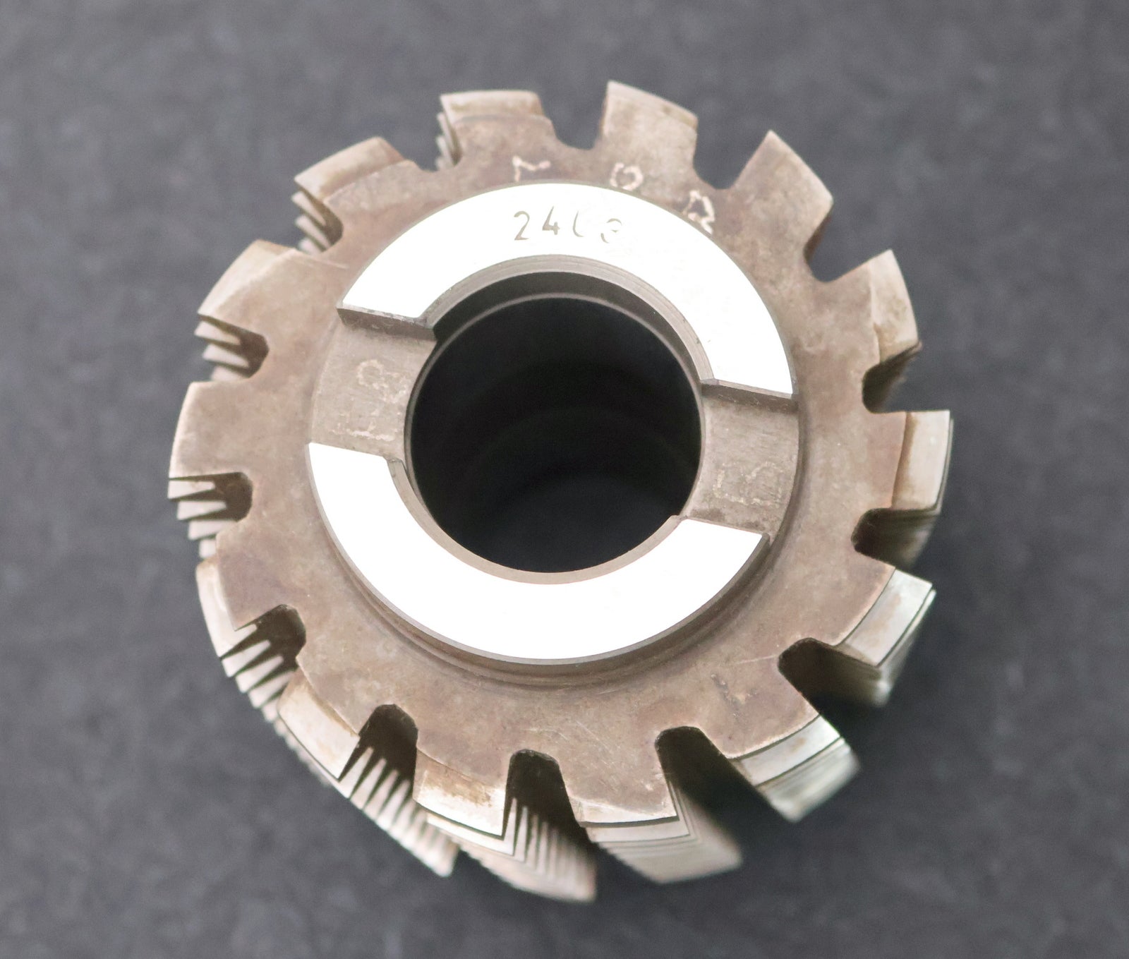 Bild des Artikels PWS-Zahnrad-Wälzfräser-gear-hob-m=-2,5mm-20°-EGW-Ø90x106xØ32mm-14-Spannuten
