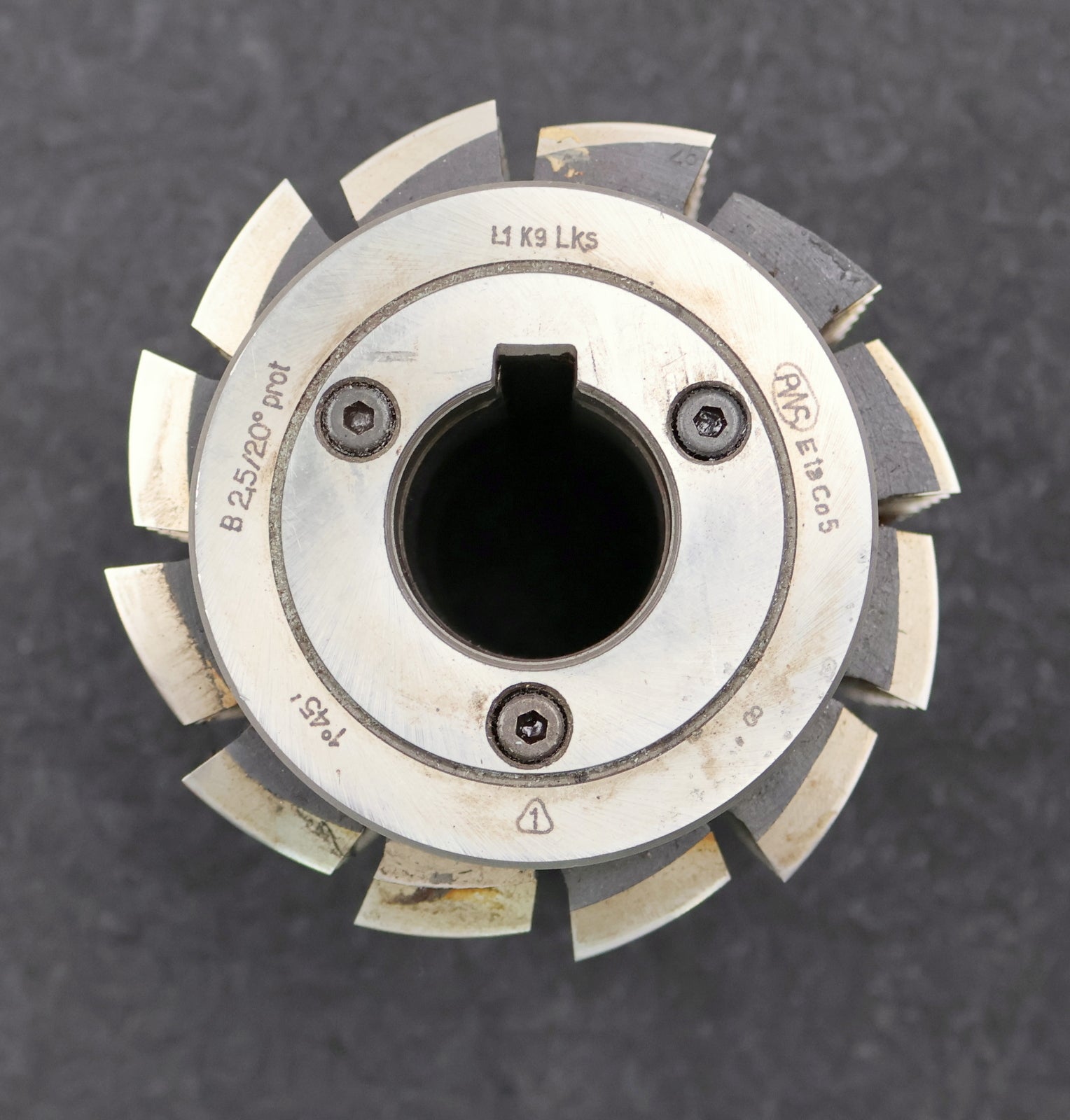 Bild des Artikels PWS-Zahnrad-Wälzfräser-gear-hob-m=-2,5mm-20°-EGW-Ø91x97xØ27mm-mit-LKN