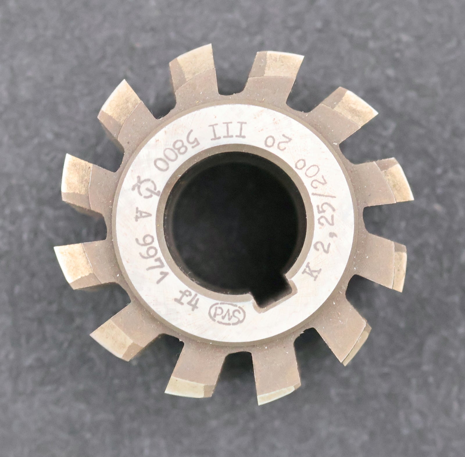 Bild des Artikels PWS-Zahnrad-Wälzfräser-gear-hob-m=-2,25mm-20°-EGW-Ø70x58xØ27mm-mit-LKN-BPIII
