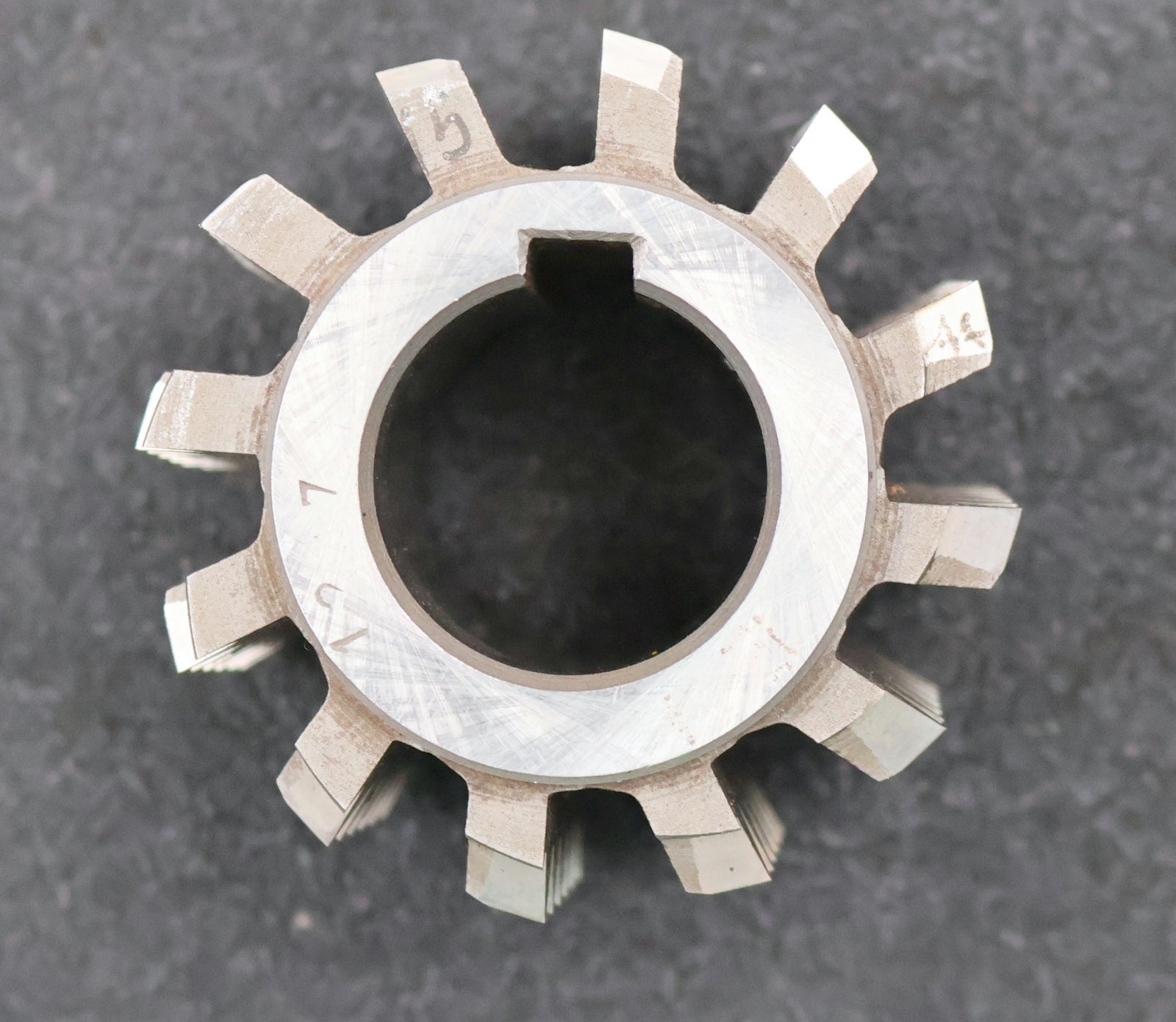 Bild des Artikels PWS-Zahnrad-Wälzfräser-gear-hob-m=-2mm-20°-EGW-Ø63x47xØ27mm-mit-LKN-BPII