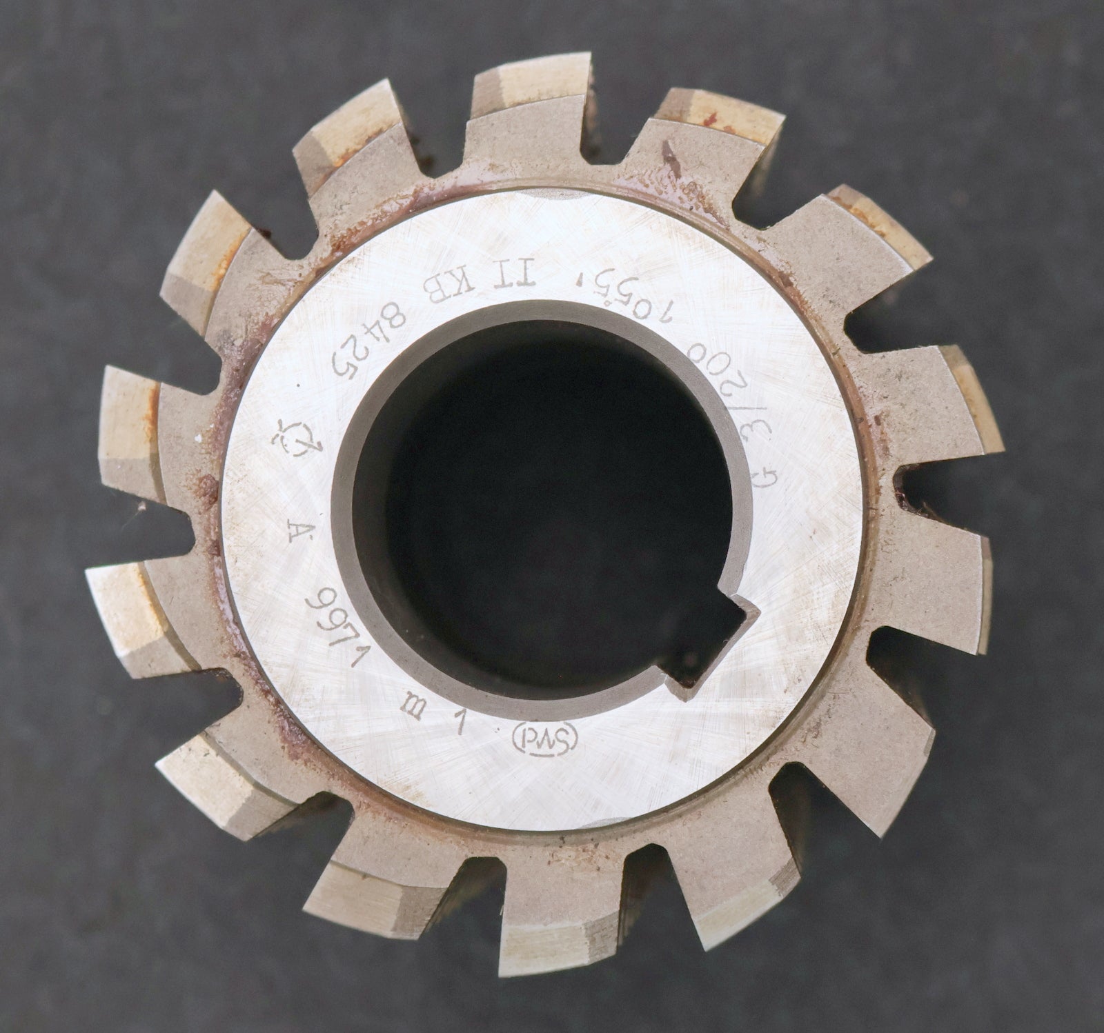 Bild des Artikels PWS-Zahnrad-Wälzfräser-gear-hob-m=-3mm-20°-EGW-Ø100x109xØ40mm-mit-LKN-BPII