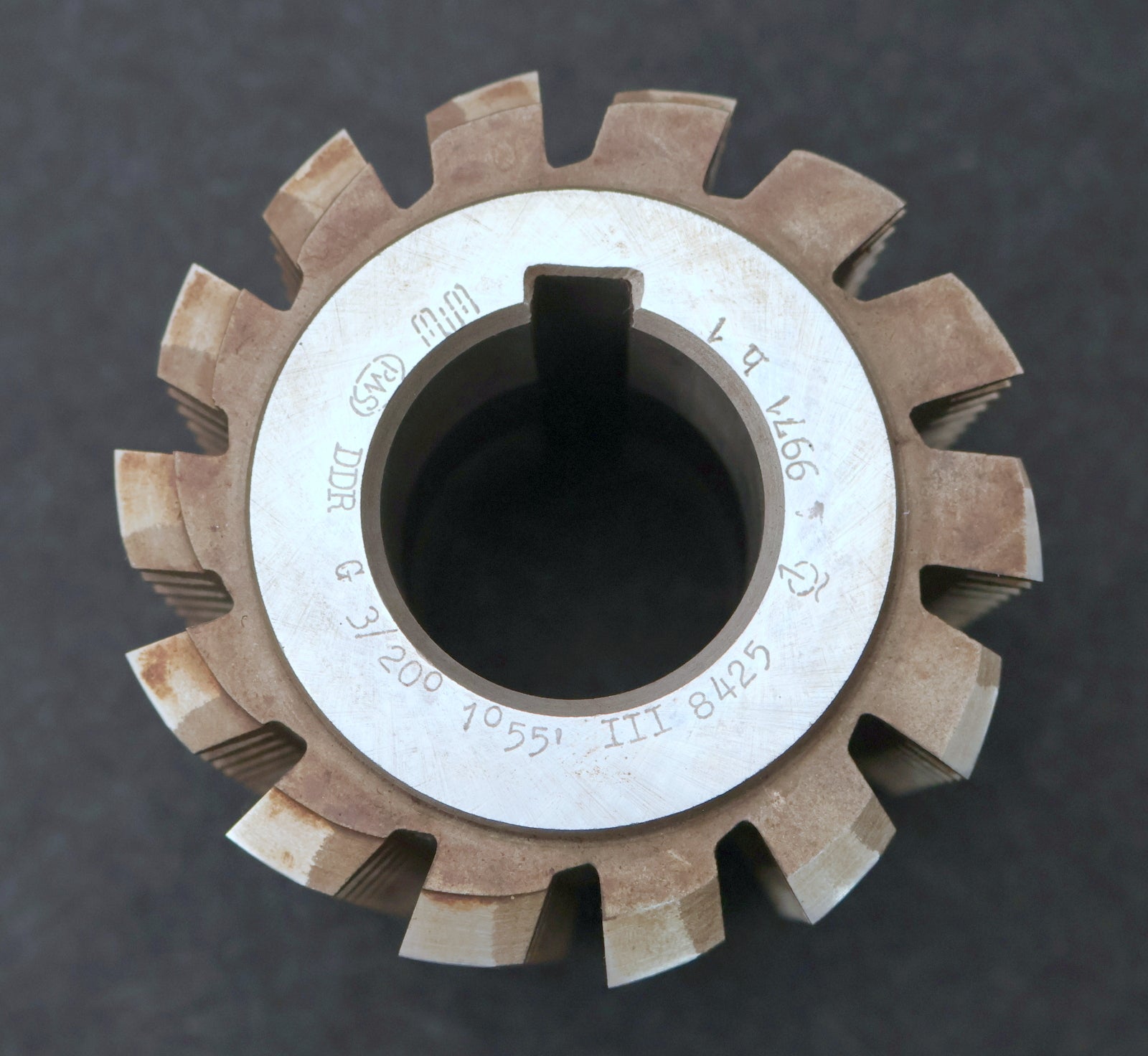 Bild des Artikels PWS-Zahnrad-Wälzfräser-gear-hob-m=-3mm-20°-EGW-Ø100x108xØ40mm-mit-LKN-BPIII