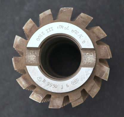 Bild des Artikels PWS-Zahnrad-Wälzfräser-gear-hob-m=-3mm-20°-EGW-Ø100x129xØ40mm-BPIII