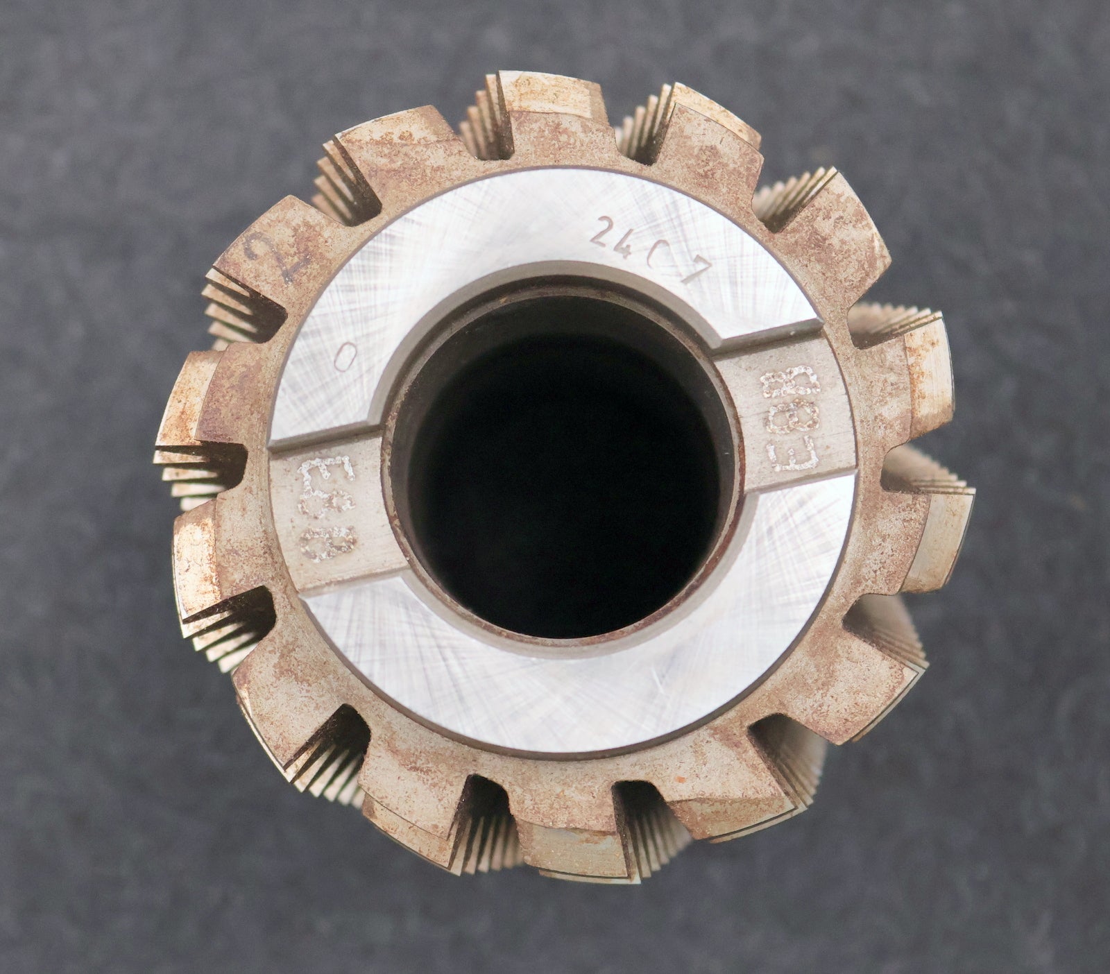 Bild des Artikels PWS-Zahnrad-Wälzfräser-gear-hob-m=-3mm-20°-EGW-Ø100x129xØ40mm-BPIII