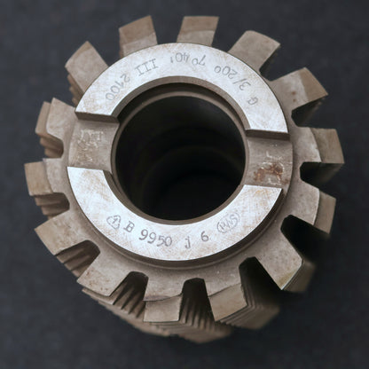 Bild des Artikels PWS-Zahnrad-Wälzfräser-gear-hob-m=-3mm-20°-EGW-Ø100x129xØ40mm-BPIII-4gg.-Re