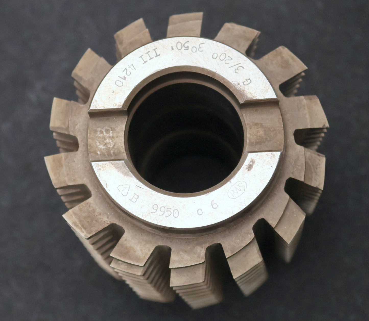 Bild des Artikels PWS-Zahnrad-Wälzfräser-gear-hob-m=-3mm-20°-EGW-Ø100x129xØ40mm-BPIII-2gg.-Re