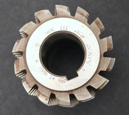 Bild des Artikels PWS-Zahnrad-Wälzfräser-gear-hob-m=-3,25mm-20°-EGW-Ø100x109xØ40mm-BPIII-2gg.-Re