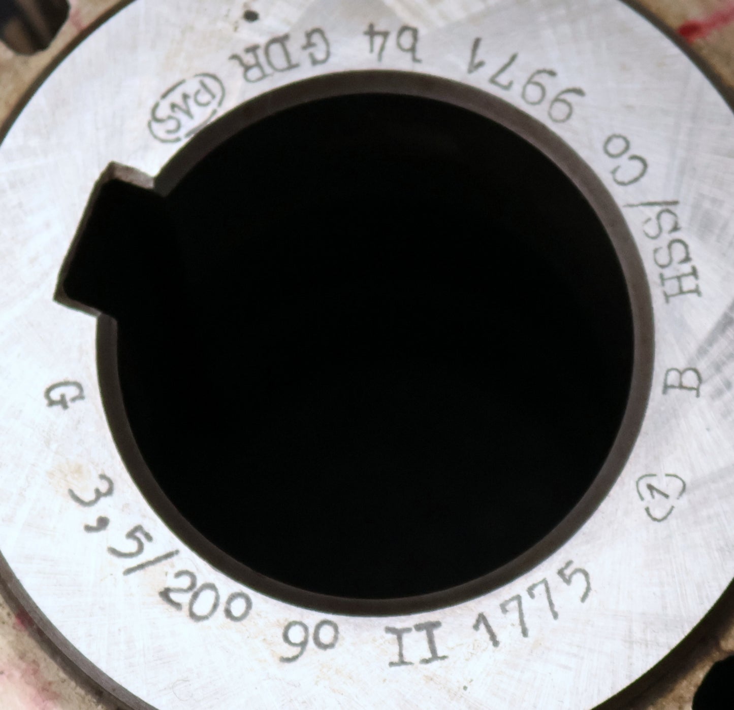 Bild des Artikels PWS-Zahnrad-Wälzfräser-gear-hob-m=-3,5mm-20°-EGW-Ø100x109xØ40mm-BPII-4gg.-Re