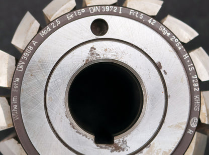 Bild des Artikels FETTE-Zahnrad-Wälzfräser-gear-hob-m=-2,5mm-15°-EGW-Ø105x106xØ32mm-mit-LKN