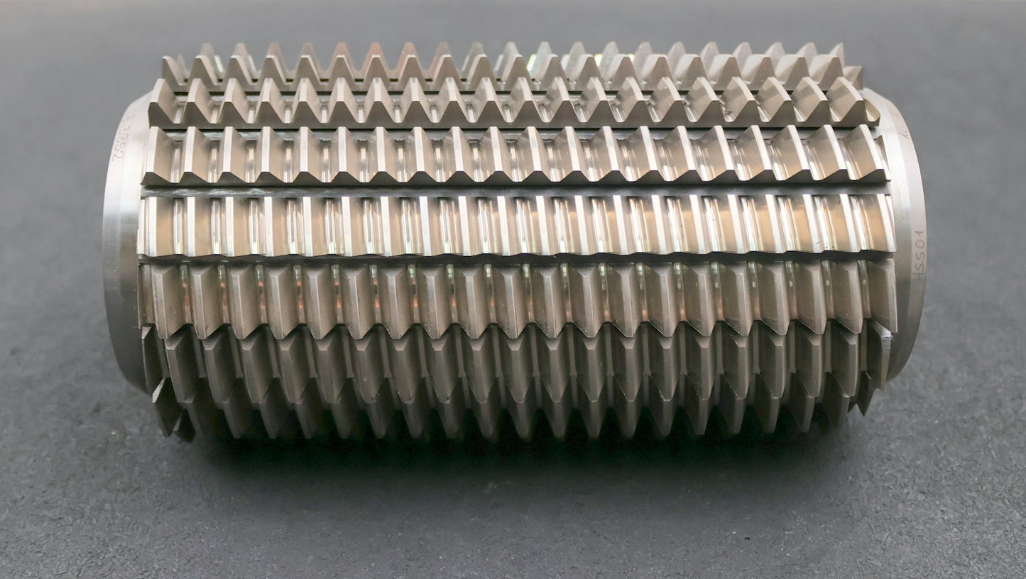 Bild des Artikels PWS-Zahnrad-Wälzfräser-gear-hob-m=-3mm-20°-EGW-Ø112x208xØ40mm-mit-LKN-BPIII