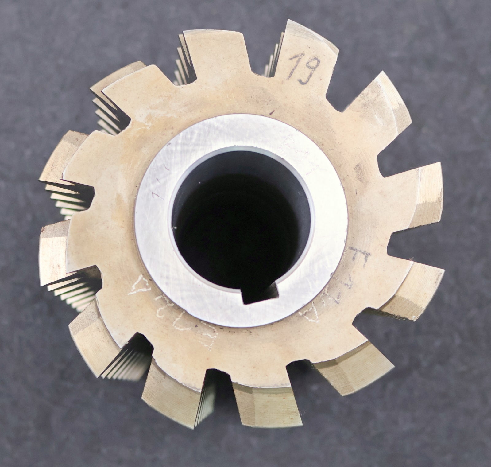 Bild des Artikels PWS-Zahnrad-Wälzfräser-gear-hob-m=-5mm-20°-EGW-Ø124x150xØ40mm-mit-LKN-BPIII