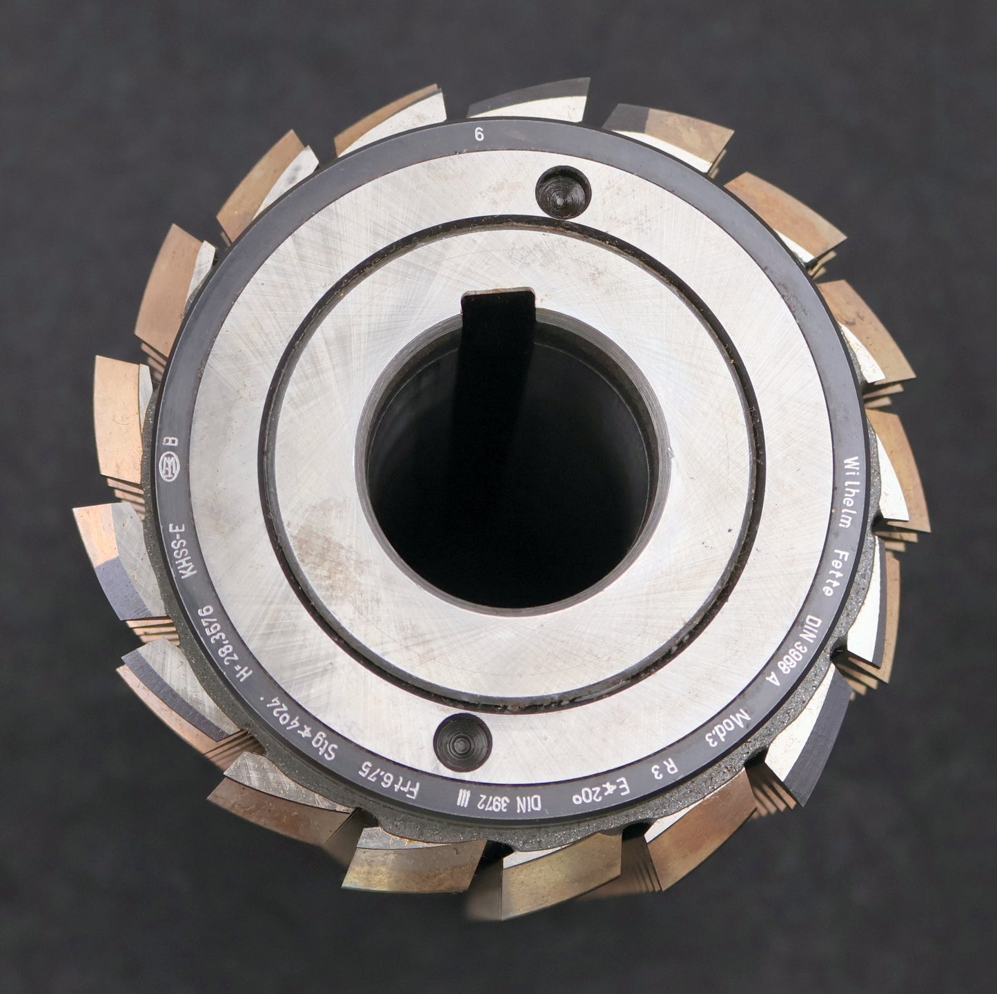Bild des Artikels FETTE-Zahnrad-Wälzfräser-gear-hob-m=-3mm-20°-EGW-Ø124x212xØ40mm-mit-LKN-BPIII