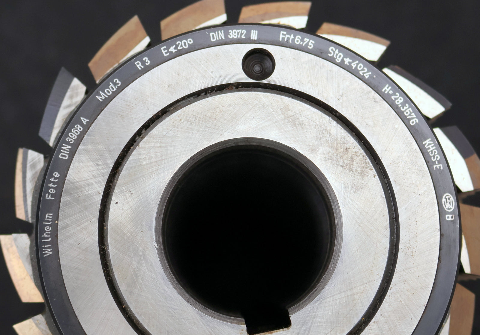 Bild des Artikels FETTE-Zahnrad-Wälzfräser-gear-hob-m=-3mm-20°-EGW-Ø124x212xØ40mm-mit-LKN-BPIII