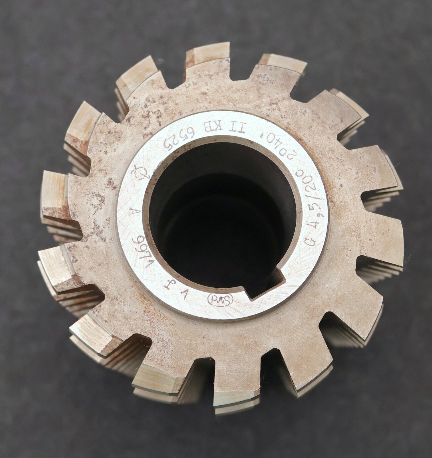 Bild des Artikels PWS-Zahnrad-Wälzfräser-gear-hob-m=-4,5mm-20°-EGW-Ø107x136xØ40mm-mit-LKN-BPII