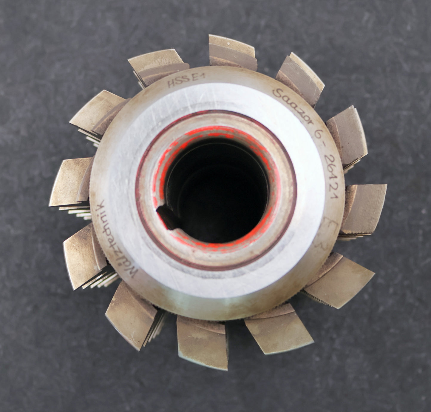 Bild des Artikels SAAZOR-Zahnrad-Wälzfräser-gear-hob-m=-5mm-20°-EGW-Ø114x106xØ32mm-mit-LKN-BPIII