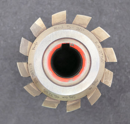 Bild des Artikels SAAZOR-Zahnrad-Wälzfräser-gear-hob-m=-5mm-20°-EGW-Ø114x106xØ32mm-mit-LKN-BPIII