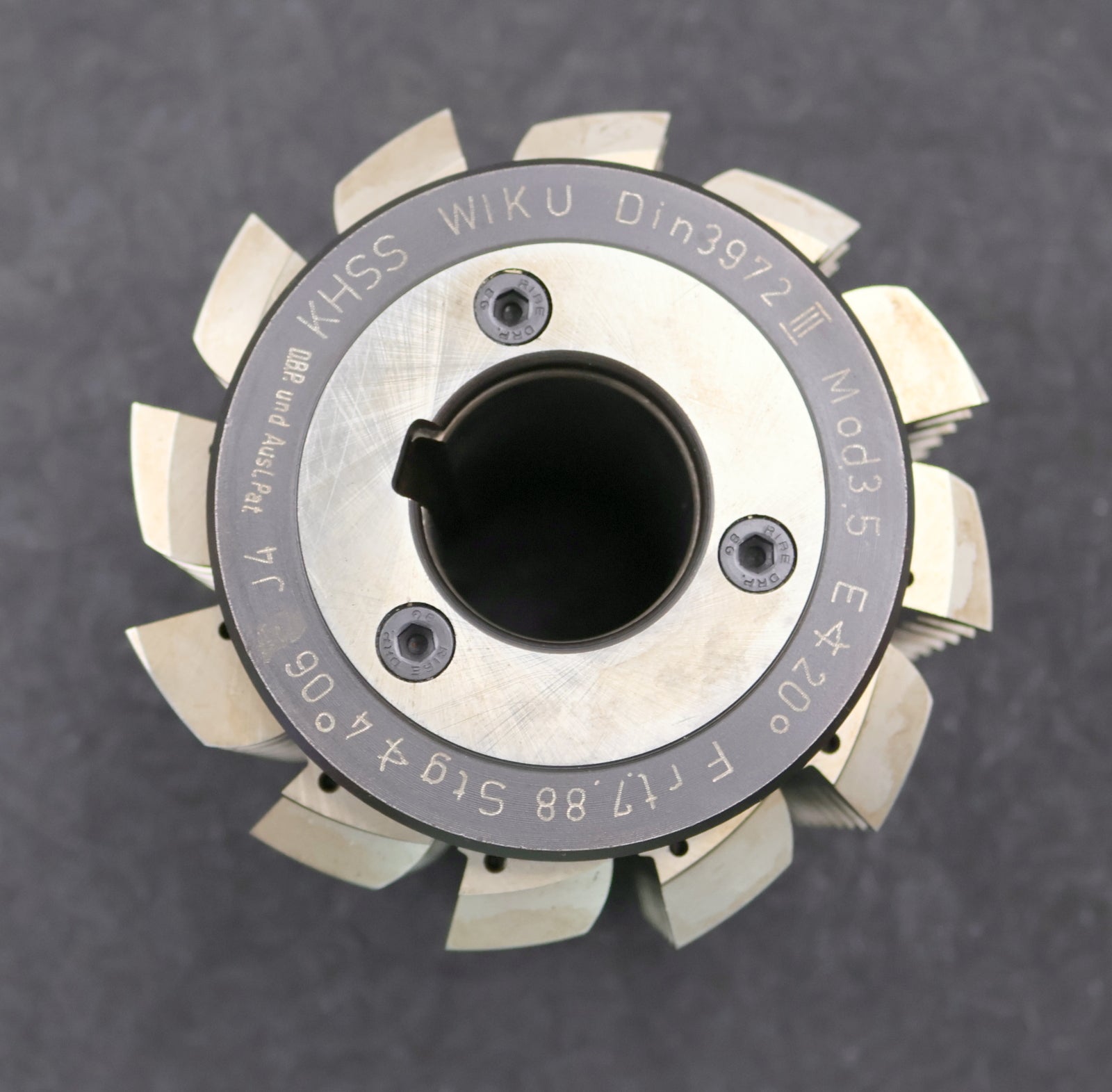 Bild des Artikels FETTE-Zahnrad-Wälzfräser-gear-hob-m=-3,5mm-20°-EGW-Ø110x112xØ32mm-mit-LKN-BPIII