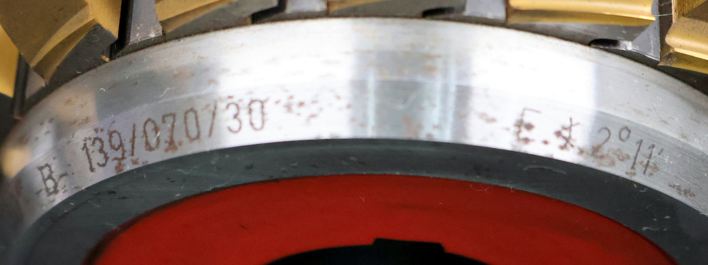 Bild des Artikels SAAZOR-Zahnrad-Wälzfräser-gear-hob-m=-4,618mm-22°30'-EGW-Ø133x185xØ32mm-mit-LKN