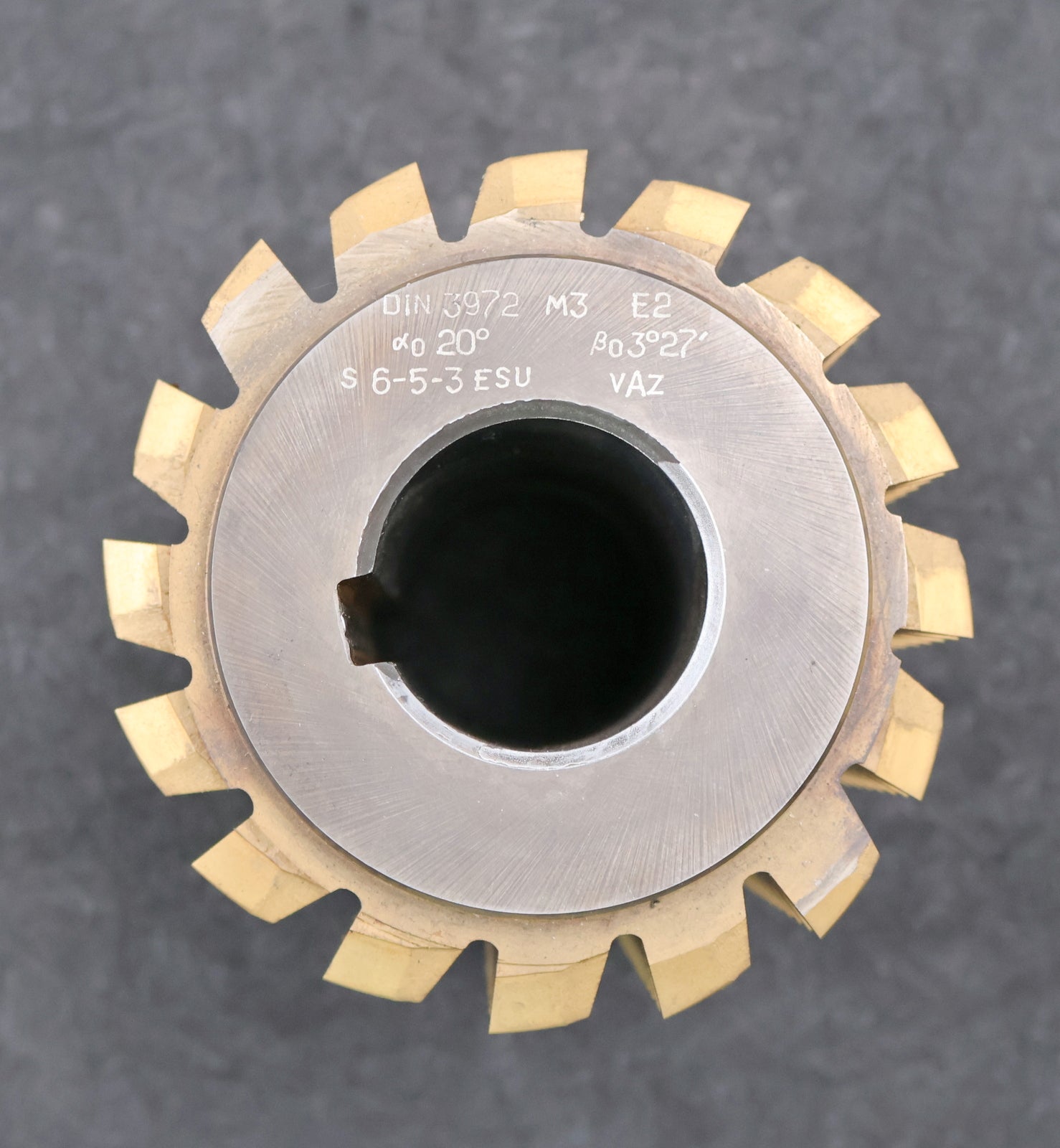 Bild des Artikels VAZ-Zahnrad-Wälzfräser-gear-hob-m=-3mm-20°-EGW-Ø110x121xØ40mm-LKN