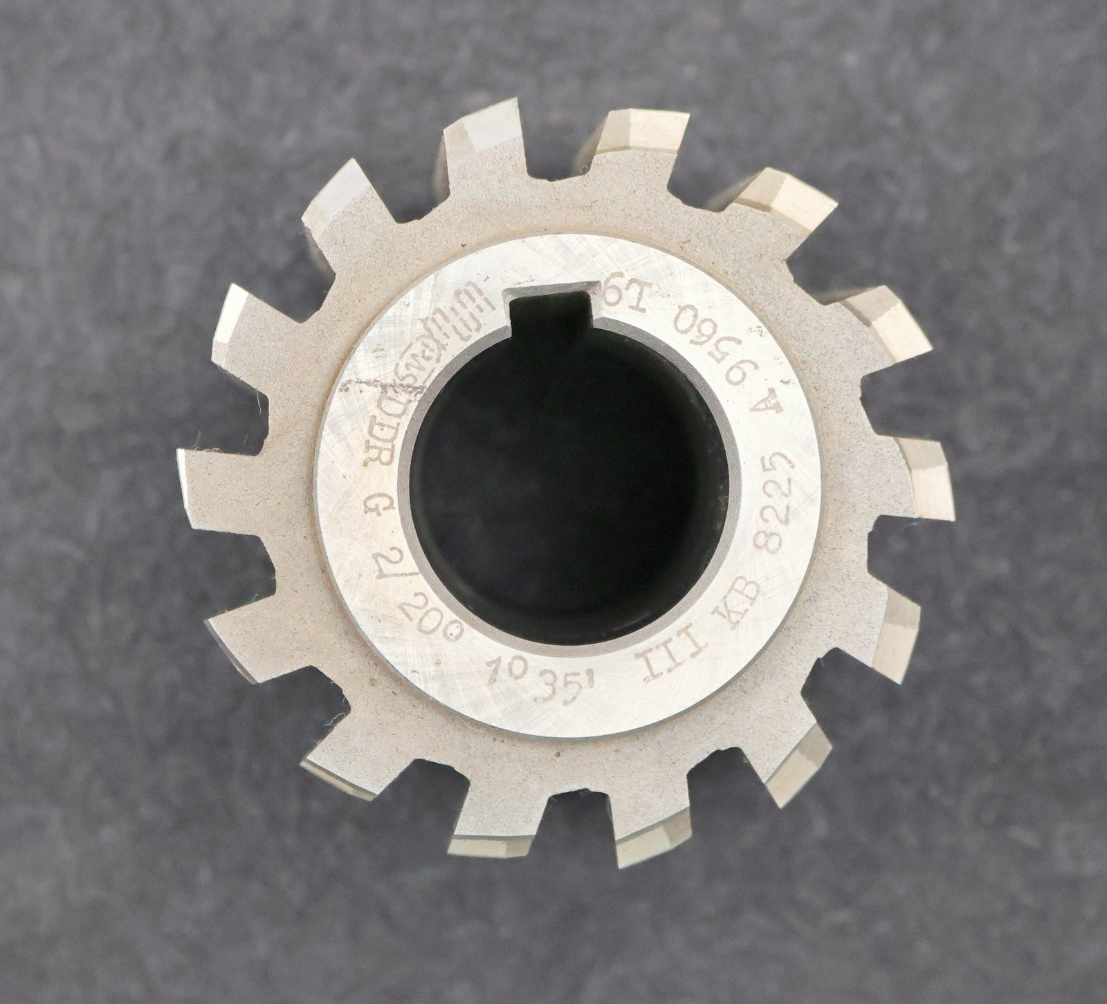 Bild des Artikels PWS-Zahnrad-Wälzfräser-gear-hob-m=-2mm-20°-EGW-Ø80x72xØ32mm-mit-LKN-BPIII