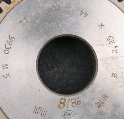 PWS Scheibenschneidrad gear shaper m= 2,25mm EGW 20° Z= 44 Ø 106x20,5xØ 1 1/4"