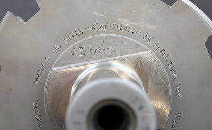 KLINGELNBERG Palloid-Wälzfräser m= 6,5 17°30' EGW Zahnform III 1-gängig Rechts
