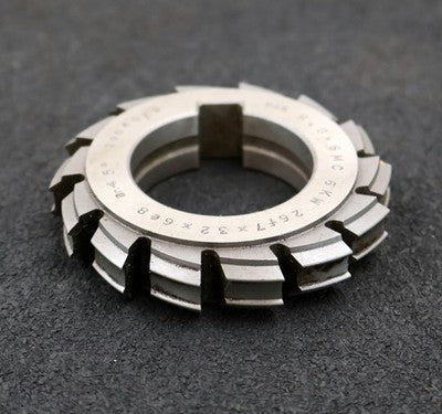 RAXA GARANT Keilwellen-Formfräser 6 Keile 26f7x32x6e8mm mit Höcker Ø76x16xØ40mm