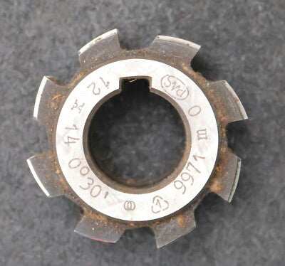 PWS Kerbzahnwellen-Wälzfräser gear hob 12x14 30° EGW nach DIN5481 Ø50x26xØ22mm