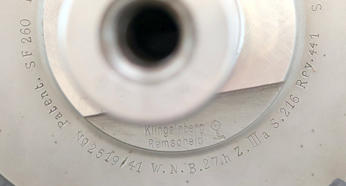 KLINGELNBERG Palloid-Wälzfräser m= 6,0 17°30' EGW Zahnform III 1-gg. Re Rest 75%