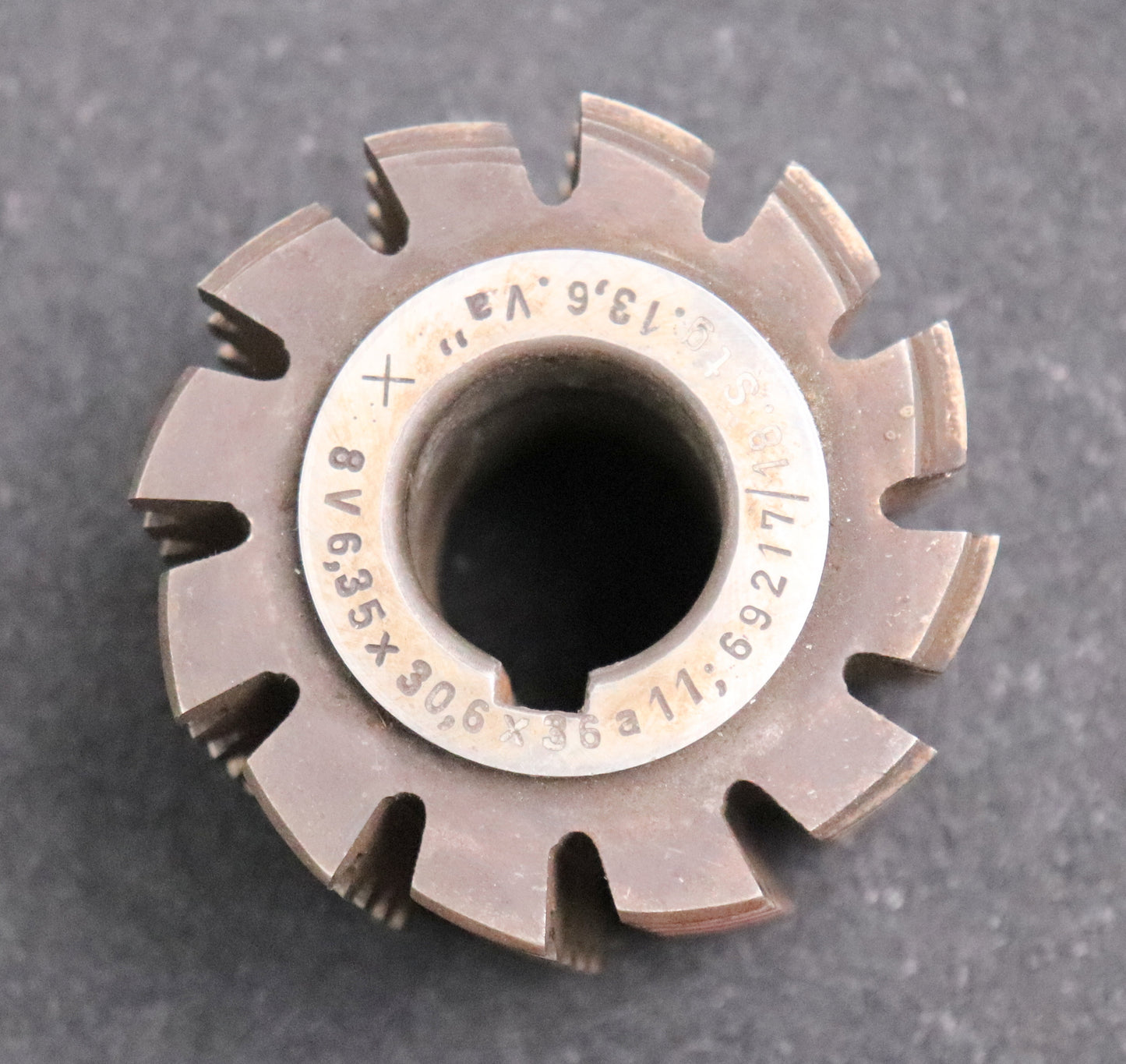 Keilwellenwälzfräser 8 Keile 6,35x30,6x36 Fertigfräser Ø75x66xØ27mm mit LKN