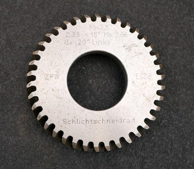 ZFW Scheibenschneidrad mit Treppenschliff m= 2,5mm 15° EGW Schlichtschneidrad