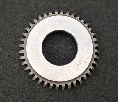 LORENZ Scheibenschneidrad Treppenschliff m= 2,5mm 15° EGW Z= 40 Ø109x16xØ1 3/4"