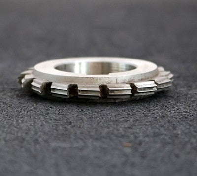 Keilwellen-Formfräser 6 Keile 11f7x14x3e8mm mit Höcker Ø76x12xØ40mm mit LKN