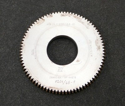 S.U. Scheibenschneidrad m= 1,5mm 20° EGW Z= 84 Ø128 x 15 x Ø1 3/4"