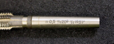 PILTZ Schaftwälzfräser m=0,5 20° EGW 1gg. R. SP 50" hw=1,050mm PILTZ Nr. 11990/7
